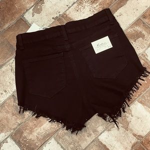 Kancan Black Denim Shorts